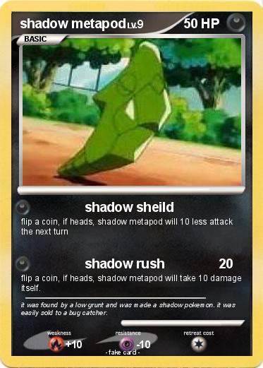Pokemon shadow metapod