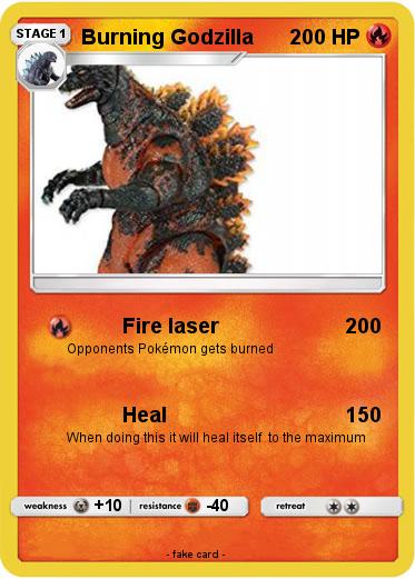 Pokemon Burning Godzilla
