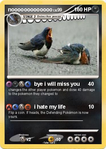 Pokemon nooooooooooooo