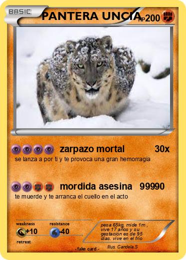 Pokemon PANTERA UNCIA