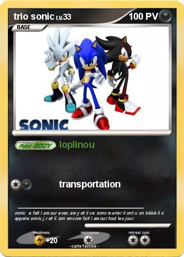 Pokemon trio sonic