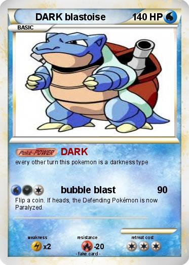 Pokemon DARK blastoise