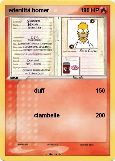 Pokemon edentità homer