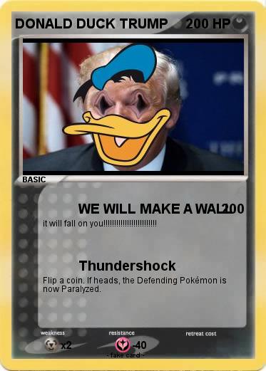 Pokemon DONALD DUCK TRUMP