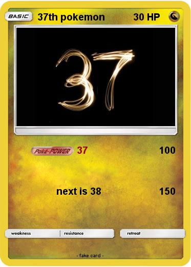 Pokemon 37th pokemon