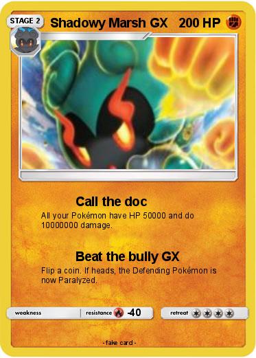 Pokemon Shadowy Marsh GX