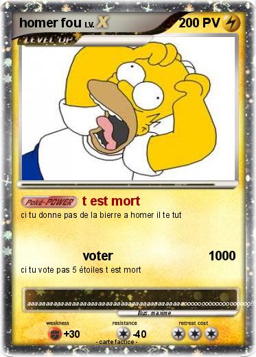 Pokemon homer fou