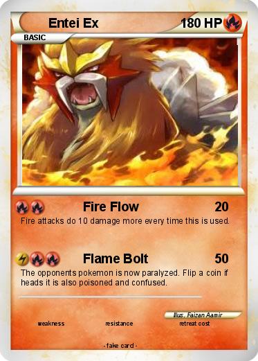 Pokemon Entei Ex