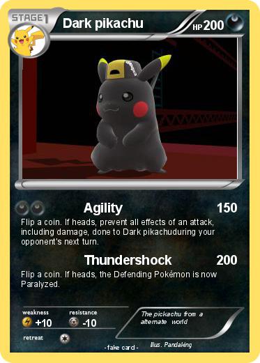 Pokemon Dark pikachu