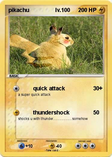 Pokemon pikachu                 lv.100