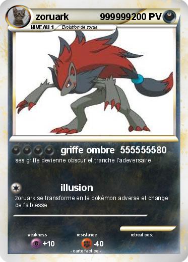 Pokemon zoruark            999999