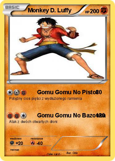 Pokemon Monkey D. Luffy