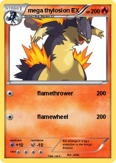 Pokemon mega thylosion EX