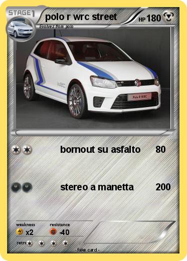 Pokemon polo r wrc street