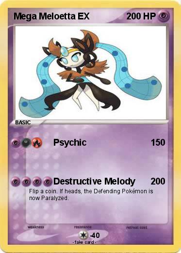 Pokemon Mega Meloetta EX