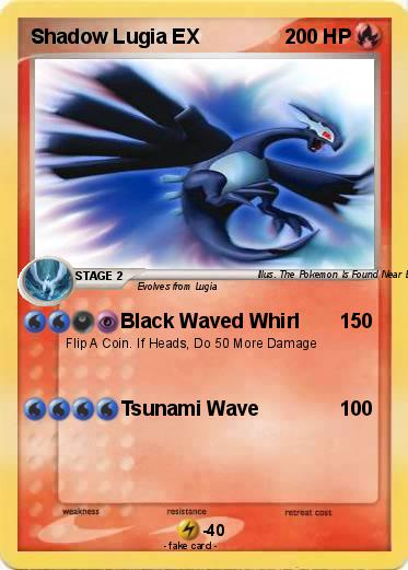 Pokemon Shadow Lugia EX