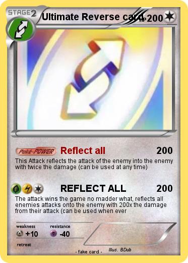 Pokémon Ultimate Reverse card - Reflect all - My Pokemon Card