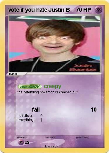 Pokemon vote if you hate Justin B