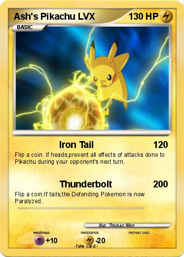 Pokemon Ash's Pikachu LVX