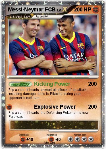 Pokemon Messi-Neymar FCB