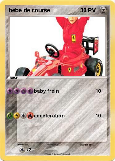 Pokemon bebe de course