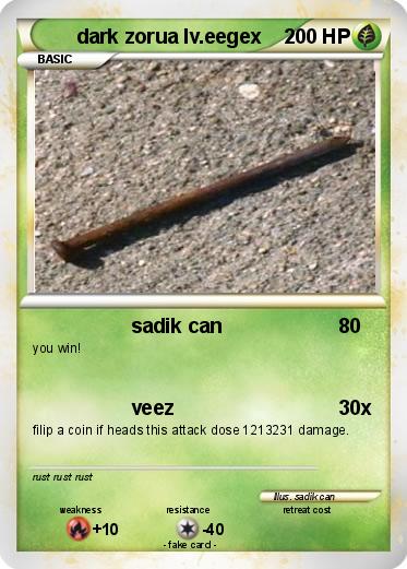 Pokemon dark zorua lv.eegex