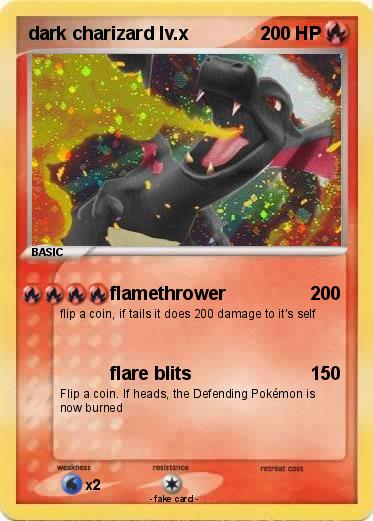 Pokemon dark charizard lv.x