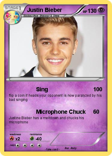 Pokemon Justin Bieber