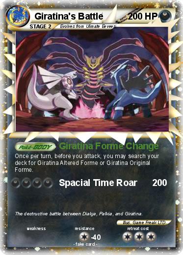 Pokemon Giratina's Battle
