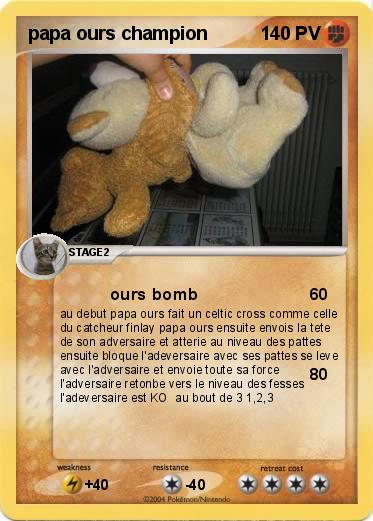 Pokemon papa ours champion