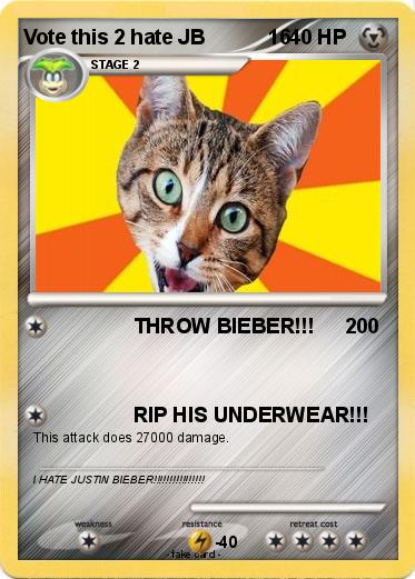 Pokemon Vote this 2 hate JB           16