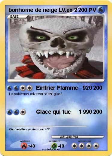 Pokemon bonhome de neige LV.ex 2