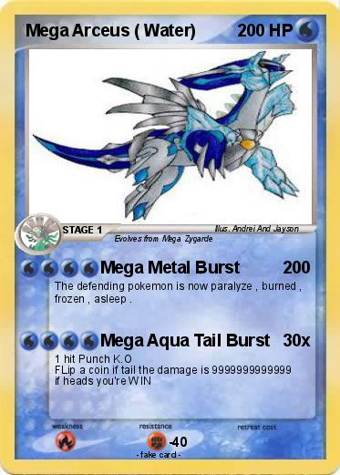 Pokemon Mega Arceus ( Water)