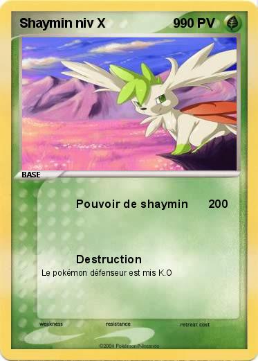 Pokemon Shaymin niv X                   9                