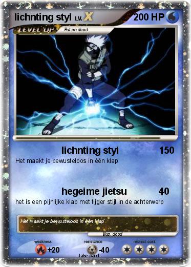 Pokemon lichnting styl