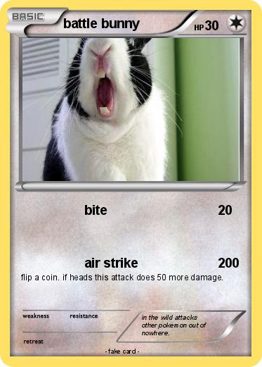 Pokemon battle bunny