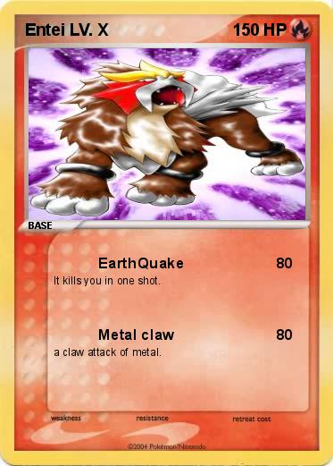 Pokemon Entei LV. X