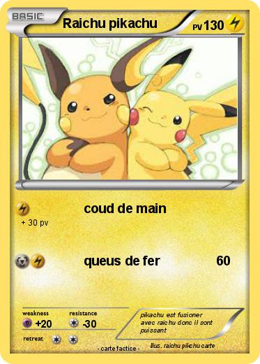 Pokemon Raichu pikachu