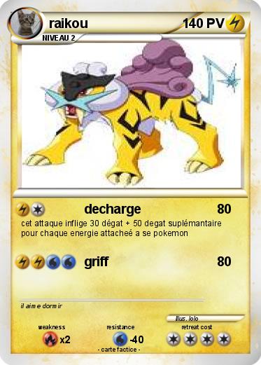Pokemon raikou