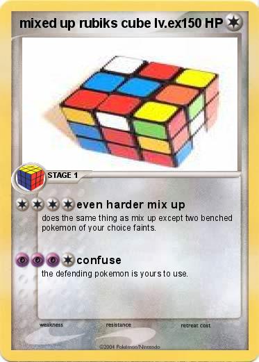 Pokemon mixed up rubiks cube lv.ex