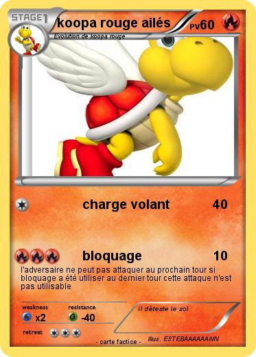 Pokemon koopa rouge ailés