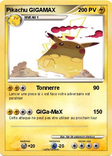Pokemon Pikachu GIGAMAX