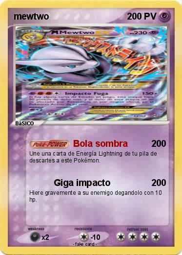 Pokemon mewtwo