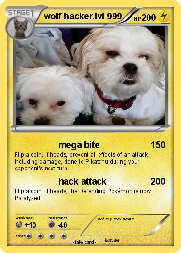Pokemon wolf hacker.lvl 999