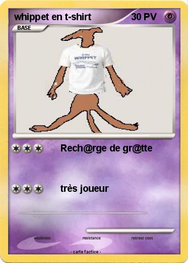 Pokemon whippet en t-shirt