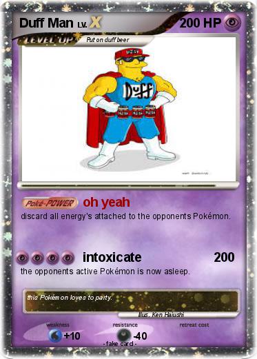 Pokemon Duff Man