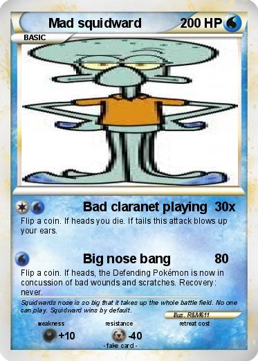 Pokemon Mad squidward