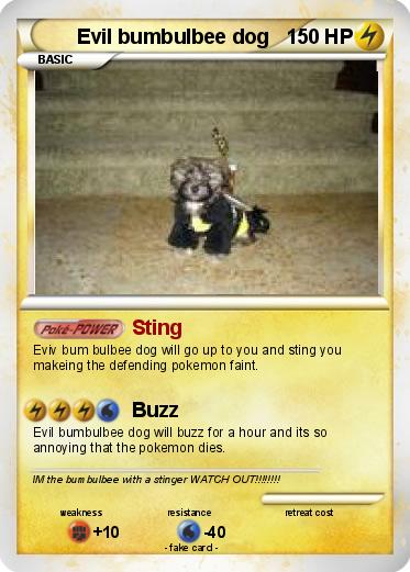 Pokemon Evil bumbulbee dog