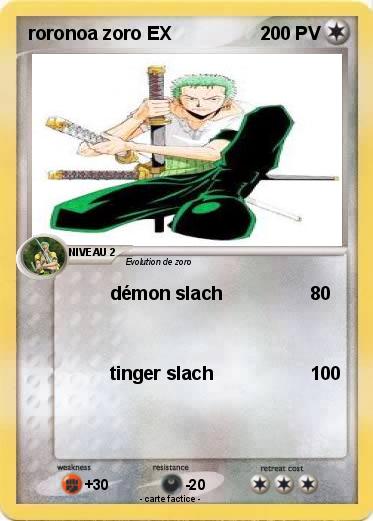 Pokemon roronoa zoro EX
