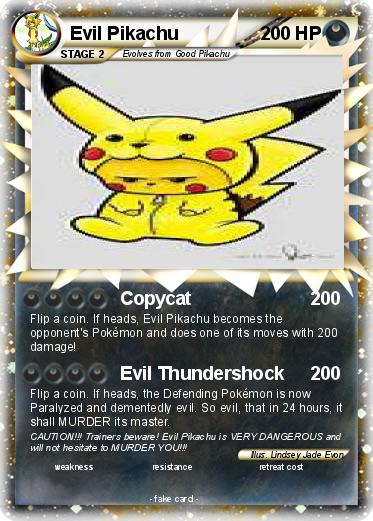 Pokemon Evil Pikachu